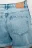 Шорты джинсовые с высокой посадкой короткие - цвет голубой - 6