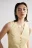 Жилет костюмный приталенный со льном - цвет ванильный - 6