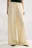 Брюки широкие вискозные на завязках со льном - цвет ванильный - 2