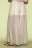 Брюки широкие ажурные в полоску на резинке - цвет бежевый - 3