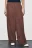 Брюки wide leg на завязках - цвет коричневый - 2