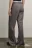 Брюки straight fit костюмные со средней посадкой - цвет серый - 4