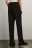 Брюки straight fit костюмные со средней посадкой - цвет черный - 4