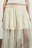 Юбка-трапеция миди двухслойная с узором - цвет молочный - 7