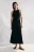Платье-майка макси вискозное - цвет черный - 2