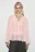 Блузка шифоновая с рукавами на завязках - цвет розовый - 2