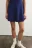 Платье-поло мини спортивное облегающее - цвет синий - 5
