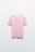 Футболка-топ хлопковая с контрастной окантовкой - цвет розовый - 1