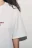 Футболка хлопковая оверсайз с принтом - цвет белый - 6
