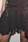 Юбка-шорты мини ажурная асимметричная - цвет коричневый - 6