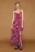 Платье макси сетчатое с разрезом и принтом - цвет бордовый - 2