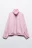 Куртка-ветровка с кружевными лампасами без капюшона - цвет розовый - 9