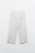 Брюки широкие трикотажные на завязках со льном - цвет белый - 7