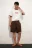 Шорты вельветовые с леопардовым принтом - цвет коричневый - 4