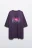 Футболка хлопковая с принтом - цвет фиолетовый - 2