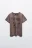 Футболка хлопковая с принтом - цвет коричневый - 7