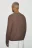 Лонгслив хлопковый вязаный прямой - цвет коричневый - 5
