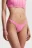Трусы-танга купальные в рубчик со средней посадкой - цвет розовый - 2