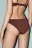 Трусы-танга купальные со средней посадкой - цвет коричневый - 3