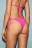 Трусы-танга купальные с низкой посадкой и подвесками - цвет фиолетовый - 3