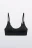 Бюстгальтер-топ бесшовный - цвет черный - 1