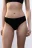 Трусы-стринги бесшовные с высокой посадкой - цвет черный - 2