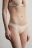 Трусы-стринги с высокой посадкой - цвет молочный - 2