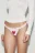 Трусы-стринги хлопковые со средней посадкой и оборками - цвет розовый - 2