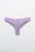 Трусы-танга кружевные со средней посадкой - цвет сиреневый - 1