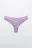 Трусы-танга кружевные со средней посадкой - цвет сиреневый - 2