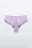 Трусы-шортики кружевные со средней посадкой - цвет сиреневый - 1