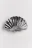 Заколка-краб для волос в виде ракушки - цвет серый - 1