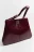 Сумка-трапеция каркасная из искусственной кожи - цвет бордовый - 5