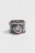 Кольцо потертое с искусственным камнем - цвет серый - 3
