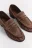 Туфли-лоферы из натуральной замши - цвет коричневый - 8