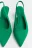 Туфли-лодочки с открытой пяткой - цвет зеленый - 2