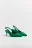 Туфли-лодочки с открытой пяткой - цвет зеленый - 5