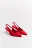 Туфли-лодочки с открытой пяткой - цвет красный - 7