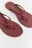 Сабо-вьетнамки матовые на плоской подошве - цвет бордовый - 5