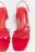 Босоножки с ремешками на квадратном каблуке - цвет красный - 3