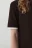 Футболка-поло прямая на пуговицах с имитацией второго слоя - цвет коричневый - 6