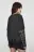 Лонгслив оверсайз с футболкой и кружевом - цвет серый - 3
