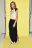 Брюки-афгани костюмные с боковыми разрезами - цвет черный - 1