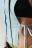 Рубашка-манишка хлопковая с завязками по бокам - цвет голубой - 6