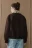 Куртка-бомбер драповая с пушистым воротником - цвет коричневый - 4
