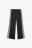 Брюки прямые на завязках с лампасами - цвет черный - 7