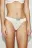 Трусы-стринги атласные со средней посадкой - цвет ванильный - 2