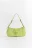 Сумка-багет из искусственной кожи - цвет зеленый - 1