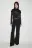 Лонгслив облегающий с кружевными рукавами - цвет черный - 4