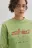 Лонгслив рваный с принтом - цвет зеленый - 6